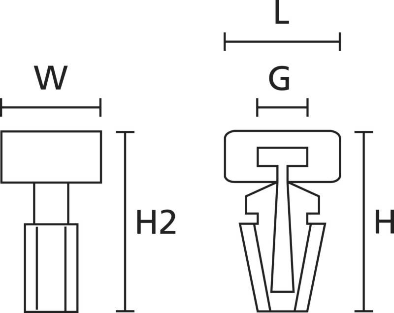HellermannTyton Befestigungssockel TM1SF-N66-NA-C1
