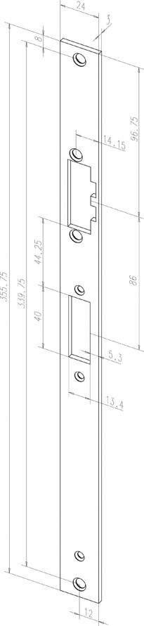 Assa Abloy effeff Distanzblech f.Schliessbl. Z65-31B35----01