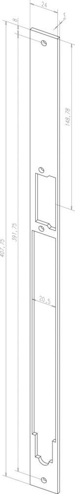 Assa Abloy effeff Renovierungsdistanzblech Z65-34A35----01