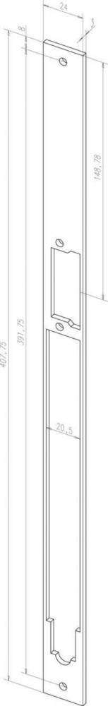 Assa Abloy effeff Renovierungsdistanzblech Z65-34A35----01