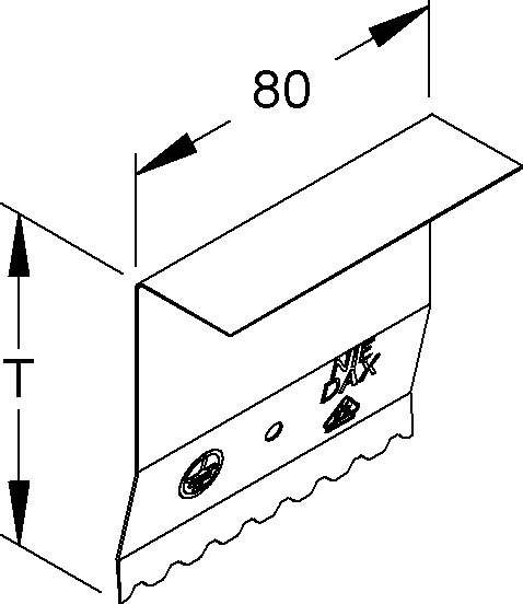 Niedax Stoßstellenverbinder DSTE 220-78T80