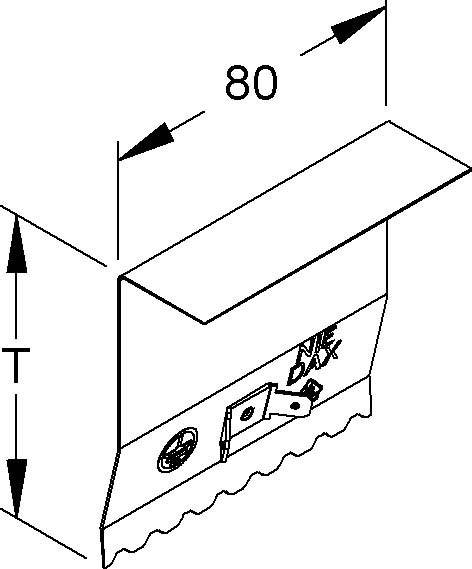 Niedax Stoßstellenverbinder DSTA 220-78T80