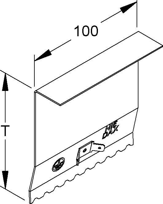 Niedax Stoßstellenverbinder GSTA 170-78T100