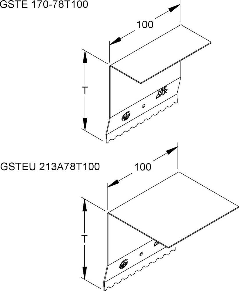 Niedax Stoßstellenverbinder GSTEU 213A78T100