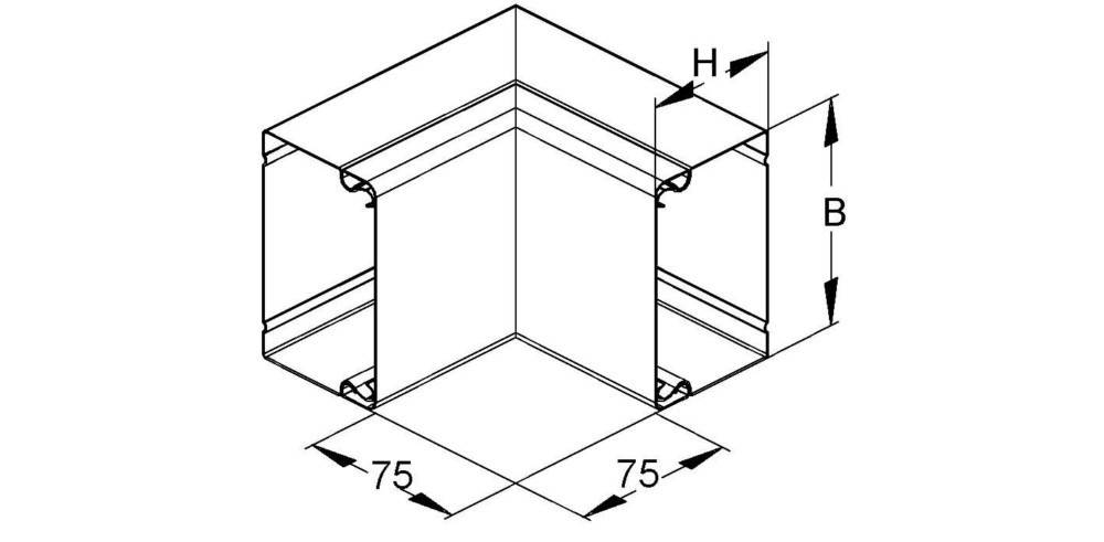 Niedax Inneneck, 90 Grad LUIC 60.100