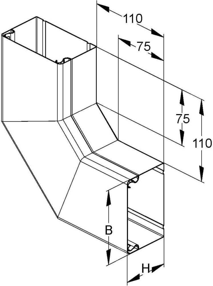 Niedax Flachwinkel, 90 Grad LUWD 60.060 E3