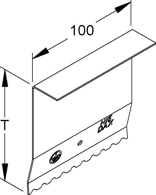Niedax Stoßstellenverbinder GSTE 133-78T100