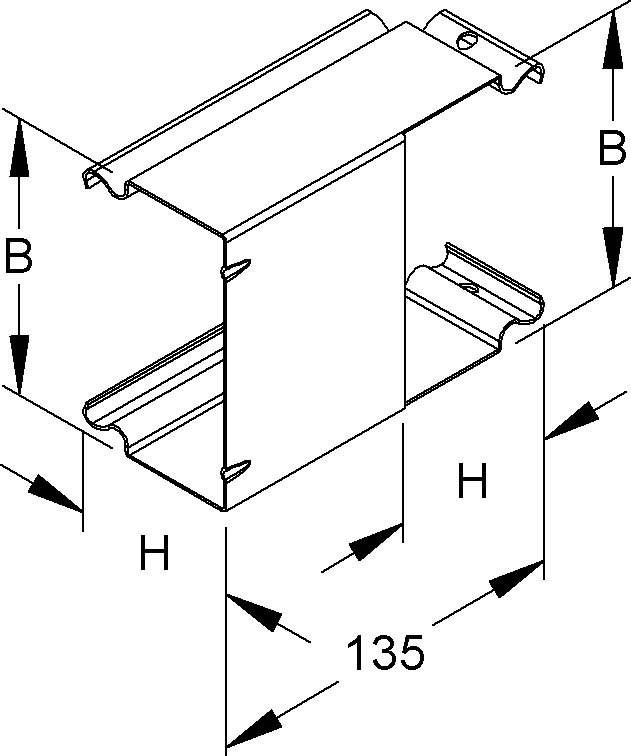 Niedax Außeneckeinsatz LUAE 60.200