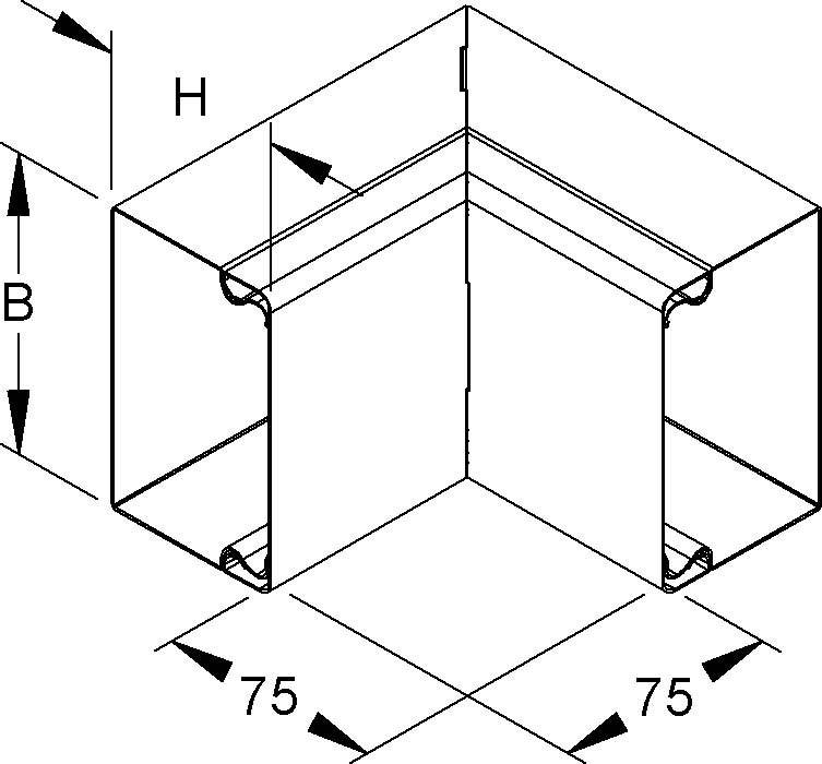 Niedax Inneneck 90 Grad LUIC 40.060 R
