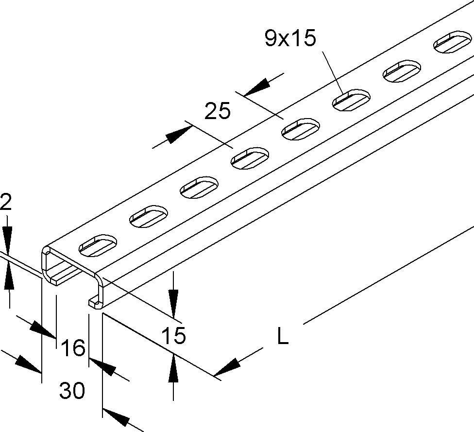 Niedax Ankerschiene 2971/2 GL
