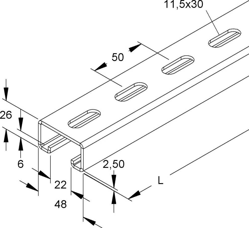 Niedax Ankerschiene 2991/3 FL