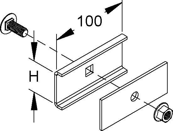 Niedax Stoßstellenverbinder KLMV 40