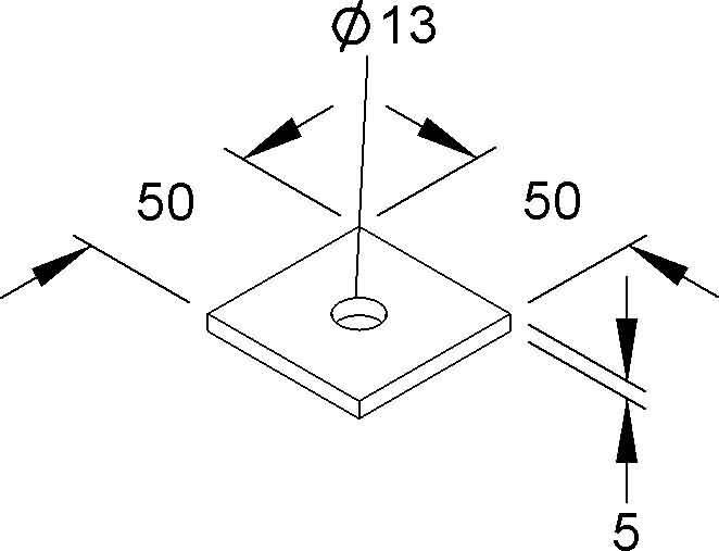 Niedax Verankerungsplatte VP 50.50