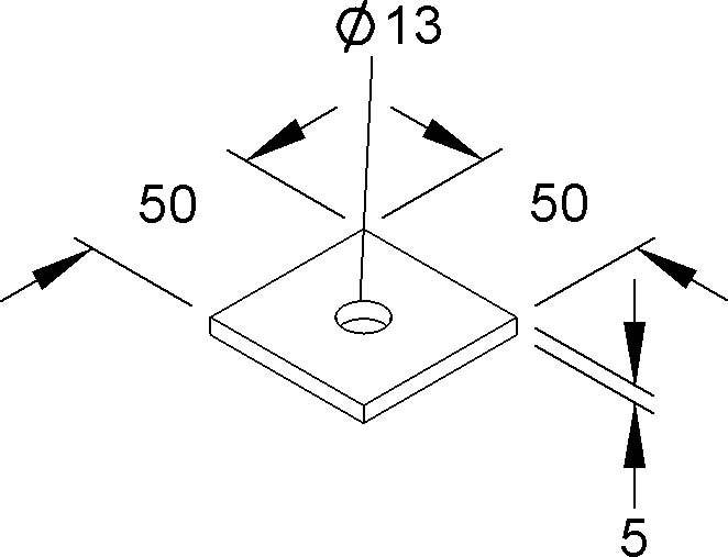 Niedax Verankerungsplatte VP 50.50