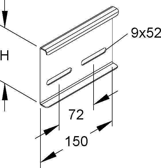 Niedax Stoßverbinder 100mm KSV 100 S
