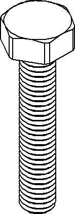 Niedax Schraube SK 10X100 V