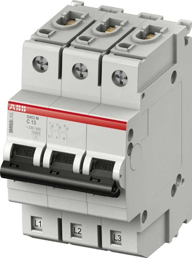 3 Stk. ABB Stotz S&J Leitungsschutzschalter S403M-C8