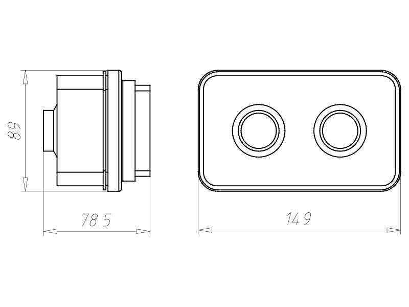 Kaiser BB-Einbaugehäuse 1224-22