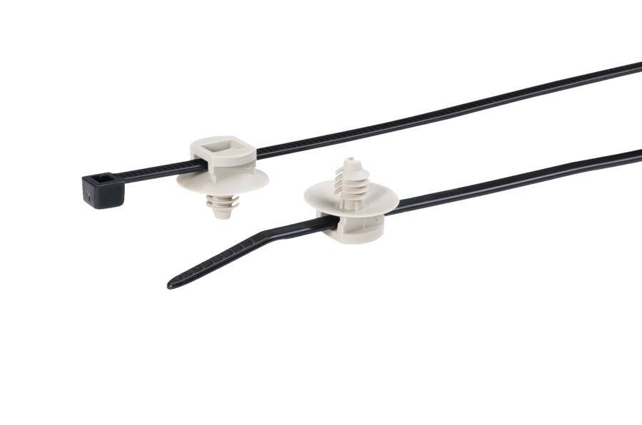 HellermannTyton Befestigungsbinder T30RFT5-MC1-BKGY-D1