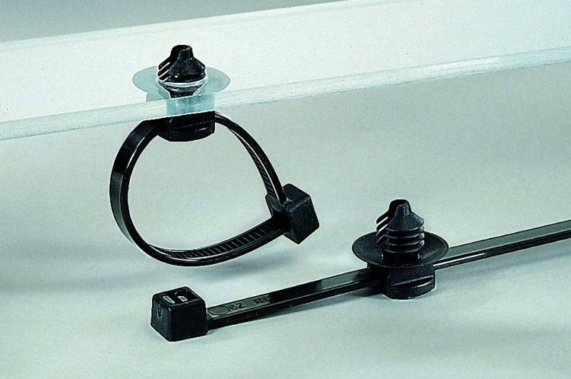 HellermannTyton Befestigungsbinder T30RFT5-MC1-BKGY-D1