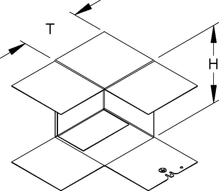 Niedax GK.Inneneck-Einsatz GKIE 170T100 R