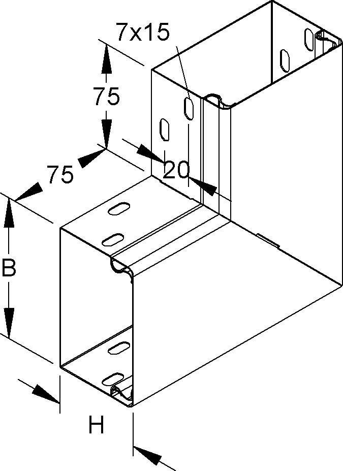 Niedax Flachwinkel, 90 Grad LEWC 60.150