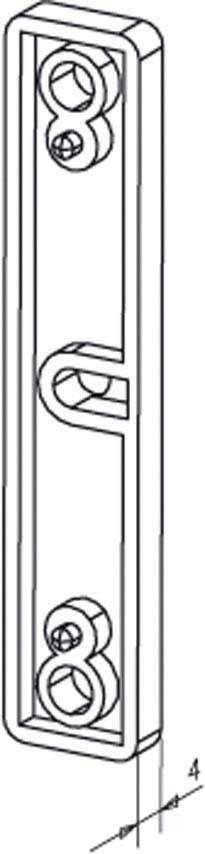 Assa Abloy effeff Aufbausockel 10366 1 Satz 10366--------00