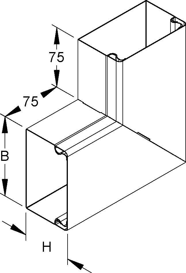 Niedax Flachwinkel, 90 Grad LUWC 60.060 R