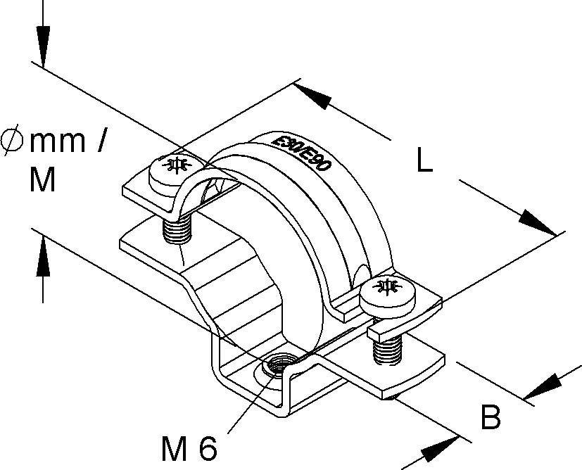 Niedax Rohr-Abstandschelle 855 G F