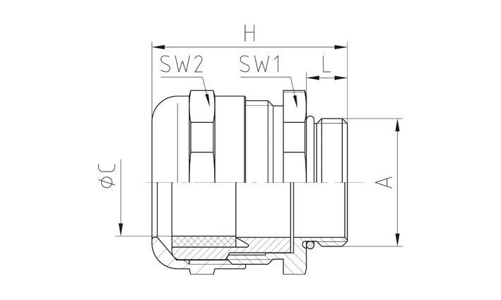 Jacob MS-Kabelverschraubung 50.632/40 M