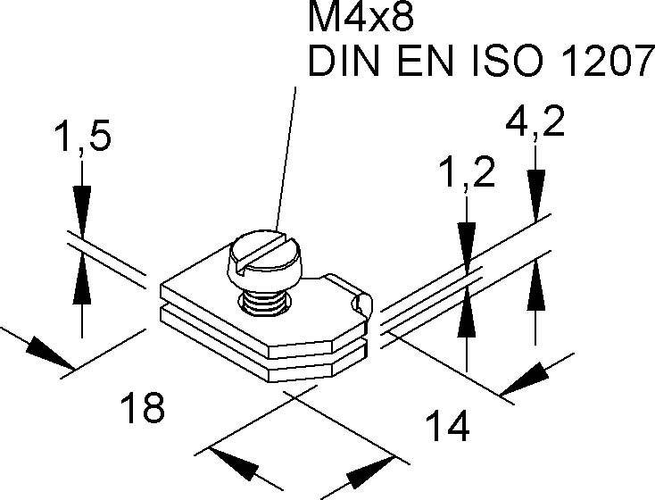 Niedax Gleitmuttern GNL 204/8