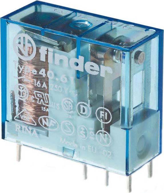 10 Stück Finder Print/Steckrelais 16A/24VD 40.61.7.024.0000