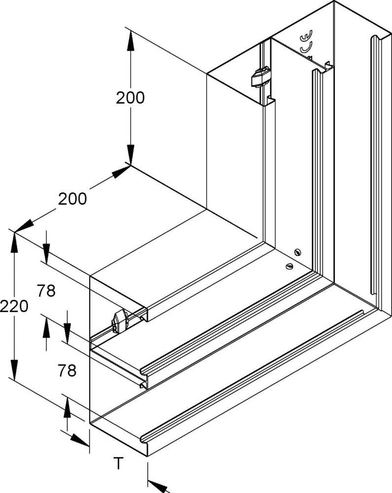 Niedax DKU-Vertikaleck DKV 220-78T100 L