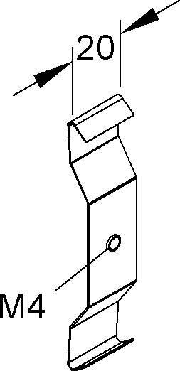 Niedax Halteklammer M. Gew. GKFM 78-4