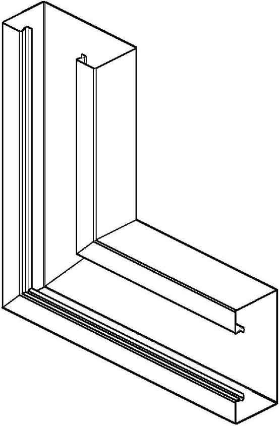 Niedax Gerätekanal-Vertikaleck GKV 110-78 A