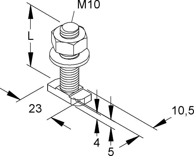 100 Stk. Niedax Hammerkopfschrauben HM 310/50