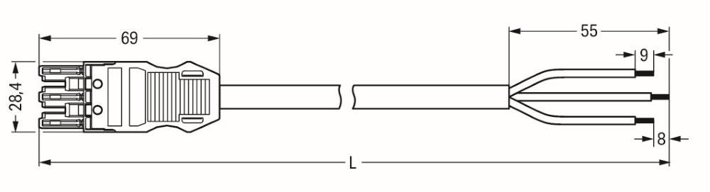 WAGO Kontakttechnik Anschlussleitung 771-9993/107-302