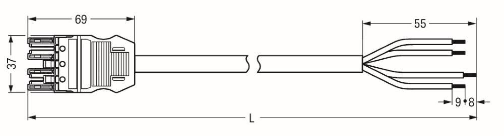 WAGO Kontakttechnik Anschlussleitung 771-9994/106-102