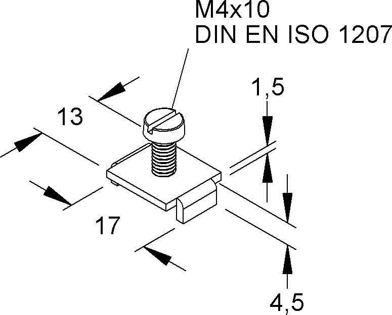 Niedax Gleitmuttern GU 204/10