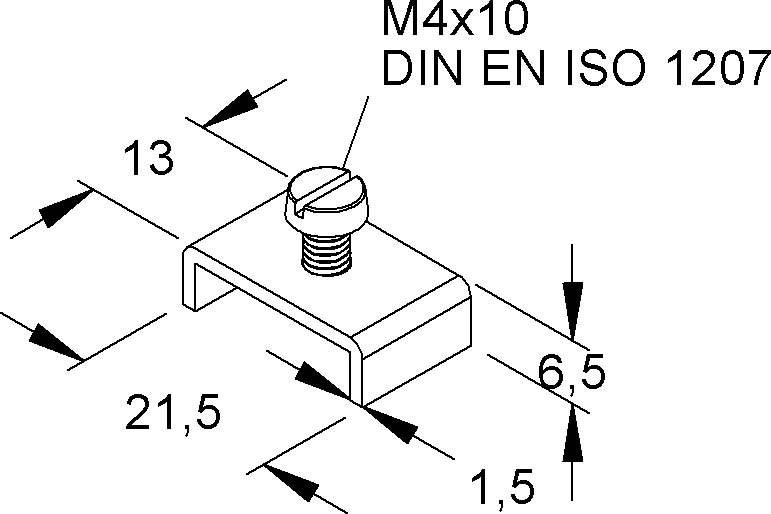 100 Stk. Niedax Gleitmuttern GU 304/10