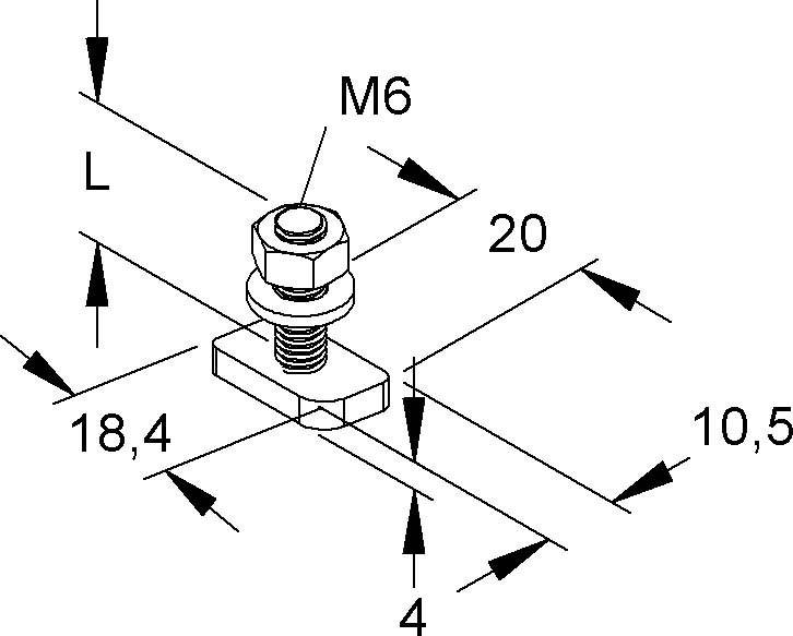Niedax Hammerkopfschrauben HM 0306/30