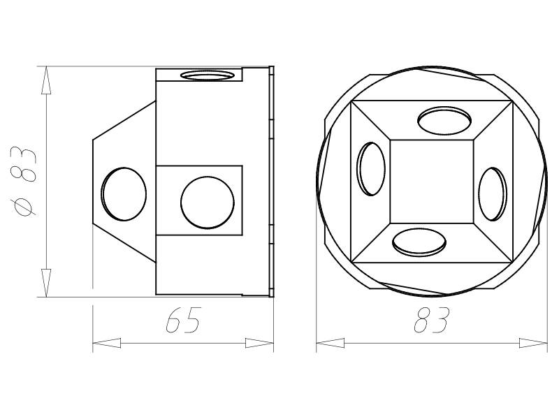 Kaiser Geräte-Verbindungsdose 9098-77