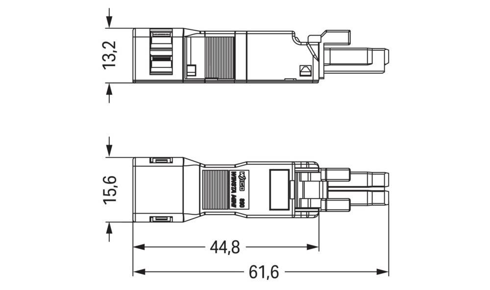 WAGO GmbH & Co. KG Buchse m.Zugentlastungsge. 890-122