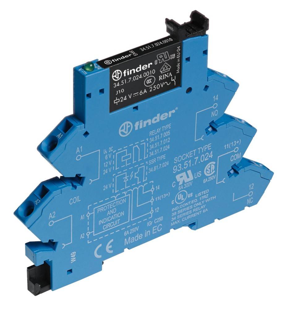 Finder Koppelrelais 6,2mm 38.61.0.024.0060