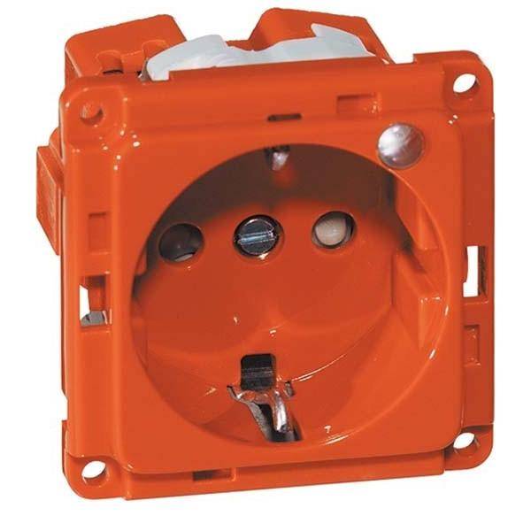 Peha SCHUKO-Steckdose orange D 6611.33 ME GLK SI