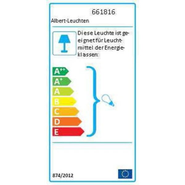 Albert Leuchten Wandleuchte sw 661816 Albert Leuchten Wandleuchte sw 661816
