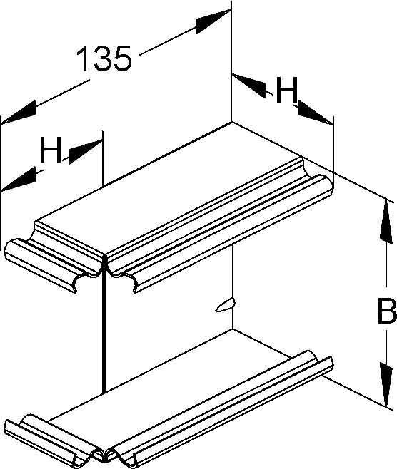 Niedax Außeneckeinsatz LUAE 60.100