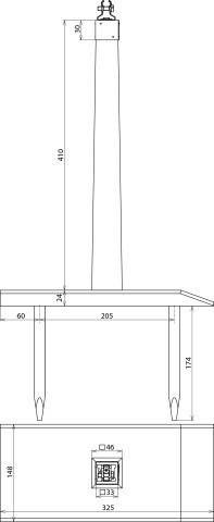 DEHN Dachleitungsstütze DLS610134X300X598EHI