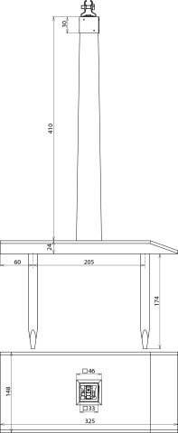 DEHN Dachleitungsstütze DLS610134X300X598EHI