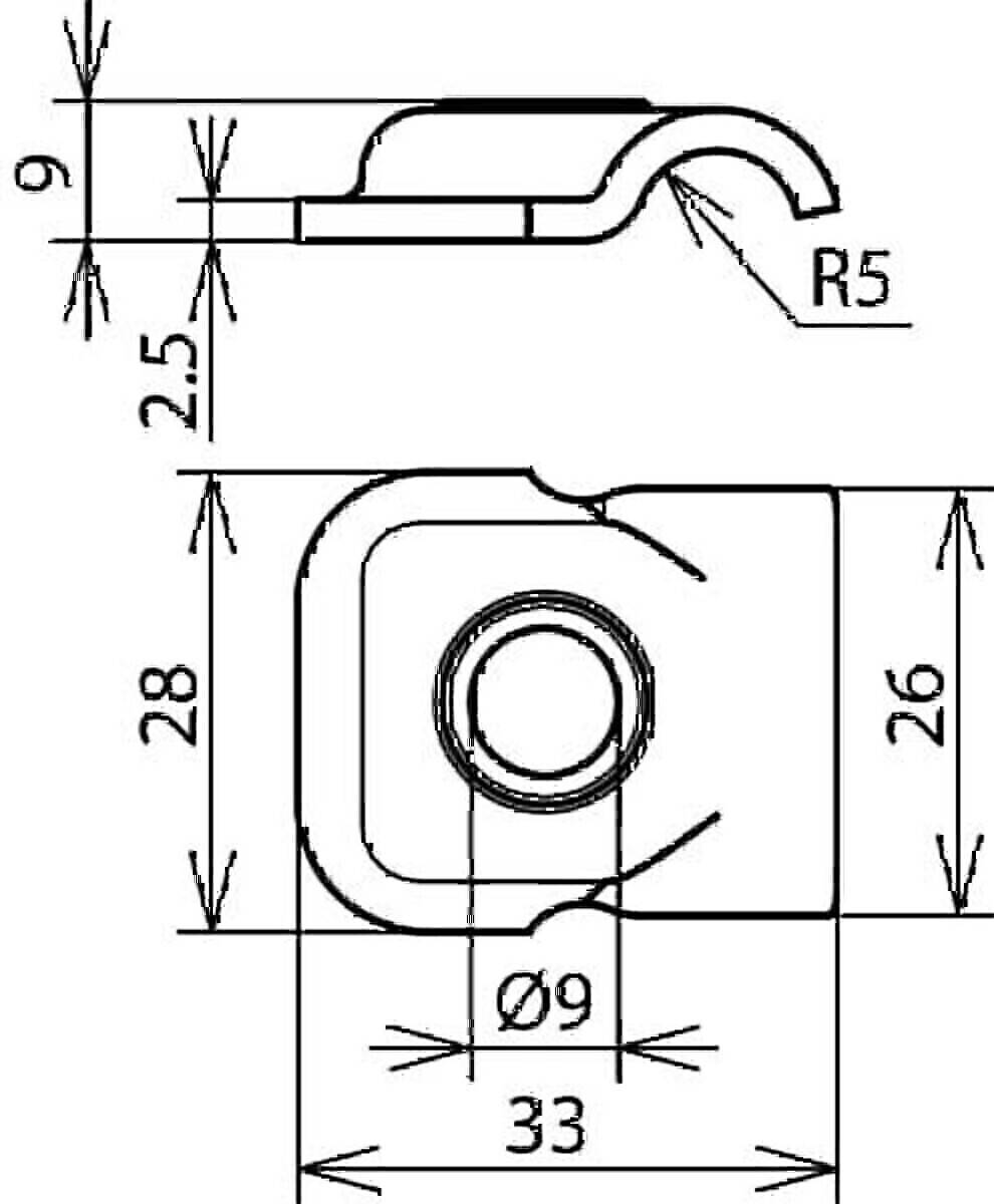 DEHN Klemmbock KB 6.10 B9 V2A